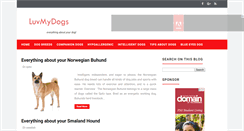 Desktop Screenshot of luvmydogs.com